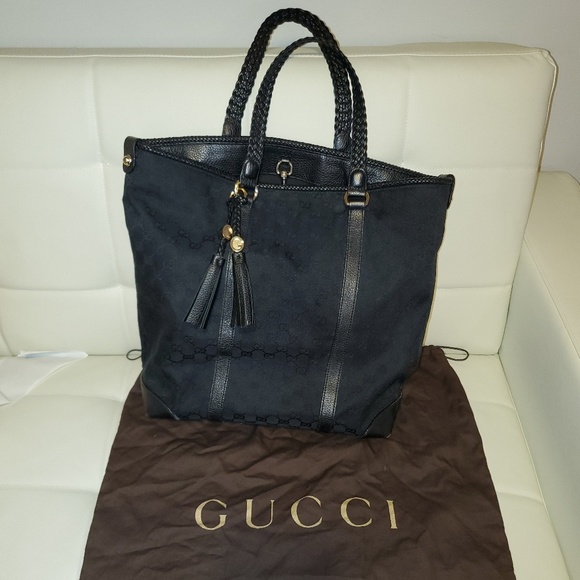 Gucci Handbags - Authentic Gucci canvas large tote bag